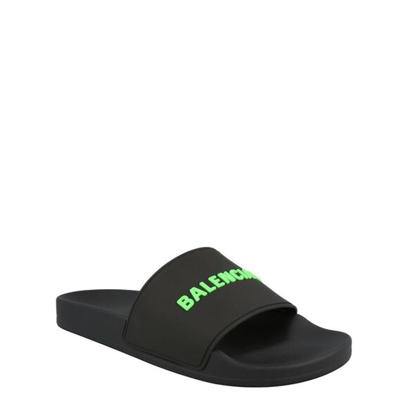 Balenciaga Logo Pool Slides Multi Mens - Picture 2 of 6